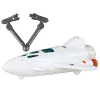 LEAN TOYS Space Mission Cosmos 4 Elements Playset – Rocket, Astronaut, Rover & Flag (4 Pieces, Ages 3+)