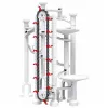 LEAN TOYS Space Track Construction Blocks 153 pcs - 3D Colorful Marble Run Set with Tunnels and Balls