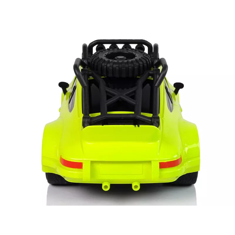 LEAN TOYS Sports Car 1:18 Green Spare Wheel Pilot