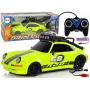 LEAN TOYS Sports Car 1:18 Green Spare Wheel Pilot