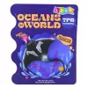 LEAN TOYS Stingray Rubber Figurine Stretchable Realistic Ocean Fish 13cm
