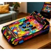 LEAN TOYS Tabletop Pinball Machine - Electronic Pinball Game with LED Point Counter, Sounds & Flashing Lights - Multi-Colour, 1-Player, Ages 6+