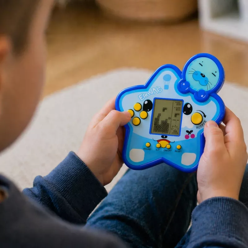 LEAN TOYS Tetris Star Electronic Game - Blue