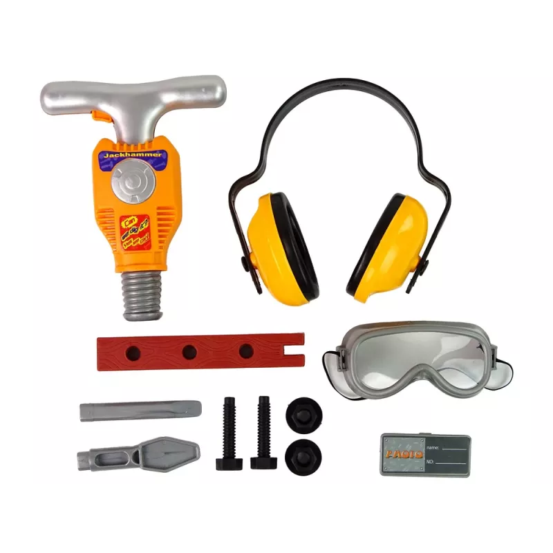 LEAN TOYS Tool Set for a Little Builder Jackhammer