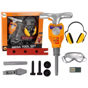 LEAN TOYS Tool Set for a Little Builder Jackhammer