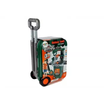 LEAN TOYS Tool Set in a Wheeled Case Workshop Saw Screwdriver