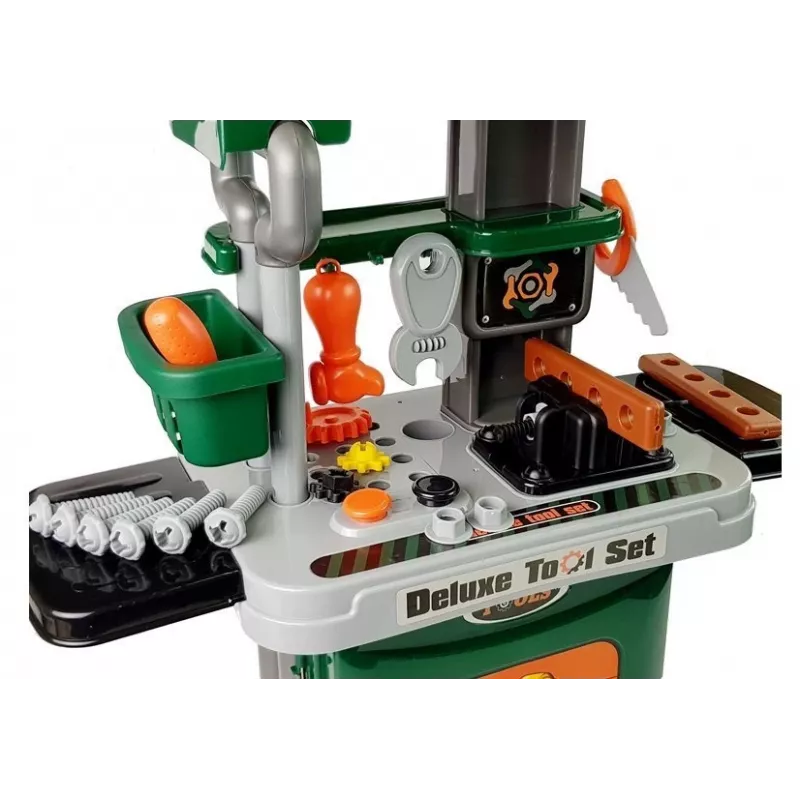 LEAN TOYS Tool Set in a Wheeled Case Workshop Saw Screwdriver