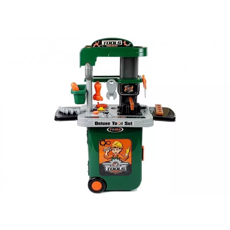LEAN TOYS Tool Set in a Wheeled Case Workshop Saw Screwdriver