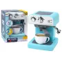 LEAN TOYS Toy Coffee Machine for Kids with Real Water Flow, Turquoise