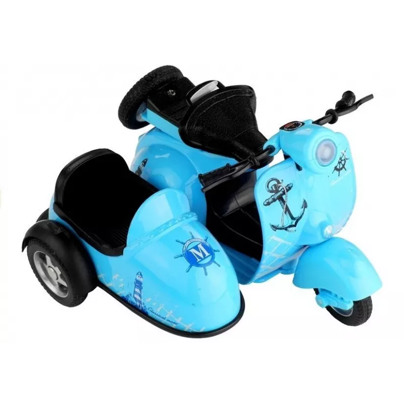 LEAN TOYS Toy Motorbike 3 Colours Rides Lights Game 1:14