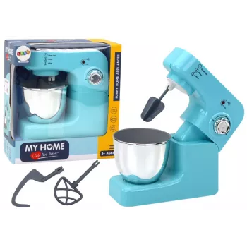 LEAN TOYS Toy Planetary Kitchen Robot with 3 Interchangeable Tips, Turquoise