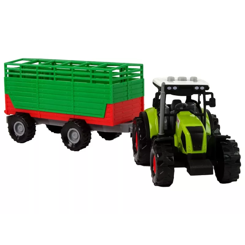 LEAN TOYS Tractor with Trailer Farm Car