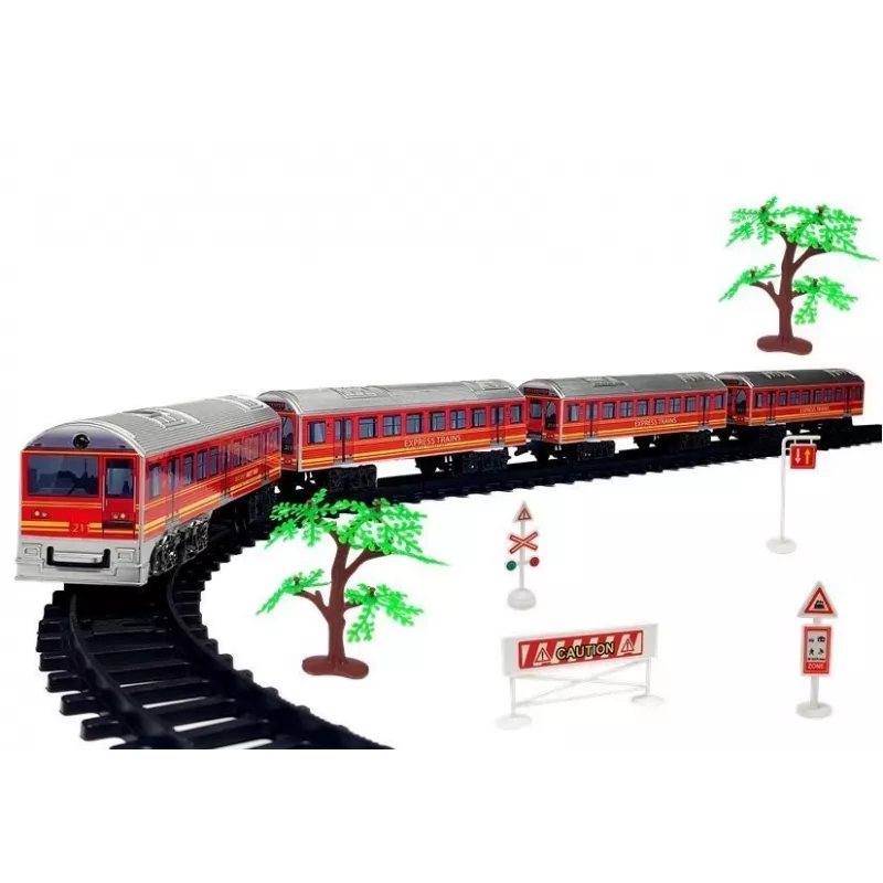 LEAN TOYS Train Track Batteries 33 Pieces