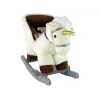 LEAN TOYS Unicorn Rocking Horse Rocker for Toddlers White Beige