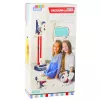 LEAN TOYS Upright Vacuum Cleaner Kids Cleaning Kit Lights Sounds Station White