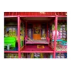 LEAN TOYS Villa Large Dollhouse 6 Rooms Furniture Accessories 128 pcs