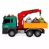 LEAN TOYS Waste Sorting Truck with Crane, Containers, Friction Drive, Light and Sound