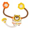 LEAN TOYS Water Bath Toy Teddy Bear Astronaut Shower with Water Circulation Suction Cups