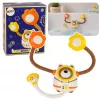 LEAN TOYS Water Bath Toy Teddy Bear Astronaut Shower with Water Circulation Suction Cups