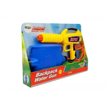 LEAN TOYS Water Gun with 1080 ml Reservoir Yellow-Blue