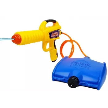 LEAN TOYS Water Gun with 1080 ml Reservoir Yellow-Blue