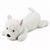 LEAN TOYS West Highland White Terrier Plush Dog Cuddly Toy, White, 40 cm