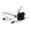 LEAN TOYS White Remote Controlled F-16 Fighter Jet (2.4 GHz, RTF)