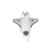 LEAN TOYS White Remote Controlled F-16 Fighter Jet (2.4 GHz, RTF)