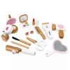 LEAN TOYS Wooden Beauty Set Makeup Cosmetic Bag Accessories 16 pcs.