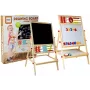 LEAN TOYS Wooden Chalk Board with Abacus, Clock, Numbers, and Magnet