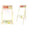 LEAN TOYS Wooden Education Board 2in1 Magnetic-Chalkboard with Accessories Counting Table Multiplication Alphabet