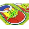 LEAN TOYS Wooden Educational Toy for Learning How to Tie Shoelaces
