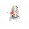 LEAN TOYS Wooden Racket Educational Beads Gears