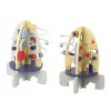 LEAN TOYS Wooden Racket Educational Beads Gears