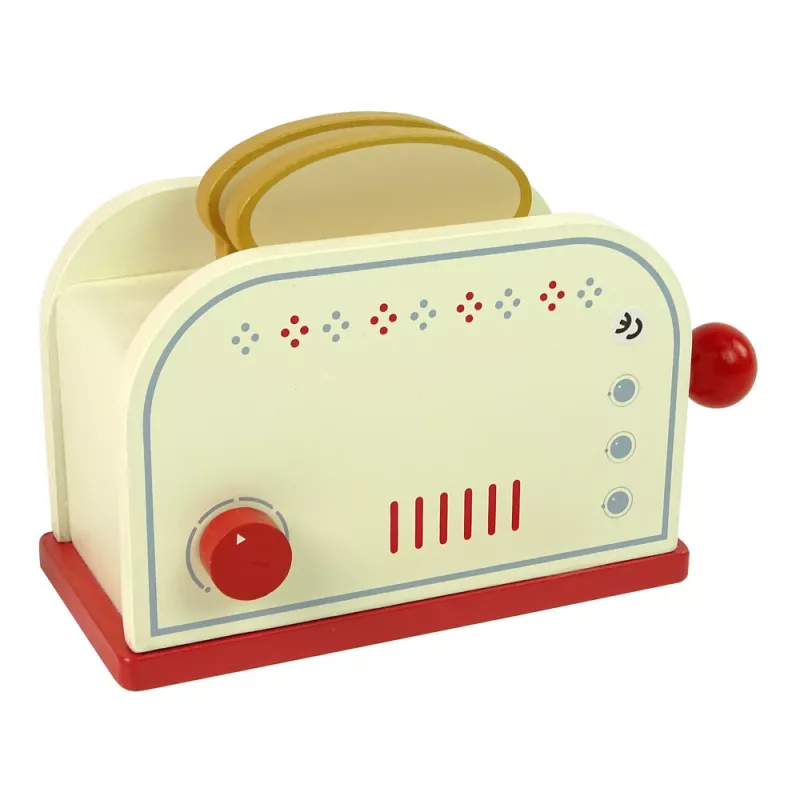 LEAN TOYS Wooden Toaster Accessories Breakfast Kitchen Kids
