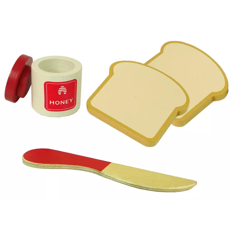 LEAN TOYS Wooden Toaster Accessories Breakfast Kitchen Kids