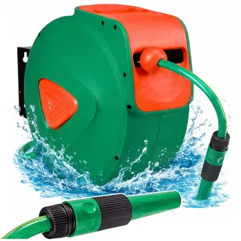 LEAN Wall-Mounted Automatic Reel with Garden Hose 30m + 2m