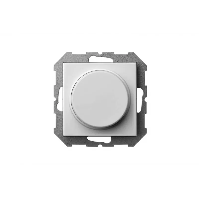 LED Dimmer Switch ISR-005-01_E/B, 100W, White, Rotary, Trailing Edge