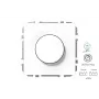 LED LENSER DIMMER LED IMP ISR-008-01.M/WM MODERN