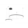 LED LENSER Pendant LED Light Sibiu 2xRound 4000K Black