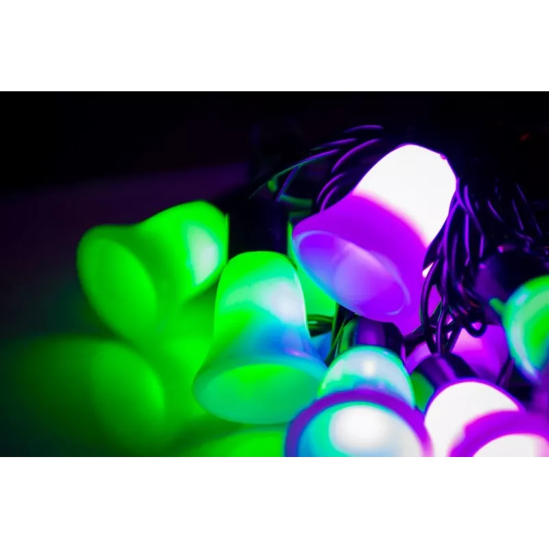 LED String Light with Bells, 20 Warm White LEDs, 2.5 m, Battery Operated, Gold