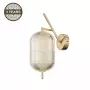 LED Wall Luminaire C2360-1C Gold | 6W Integrated LED, 480lm, 3000K Warm White, IP20, Steel