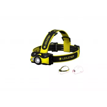 Ledlenser iH9R Rechargeable LED Headlamp, Black/Yellow, 600 lm, IP54