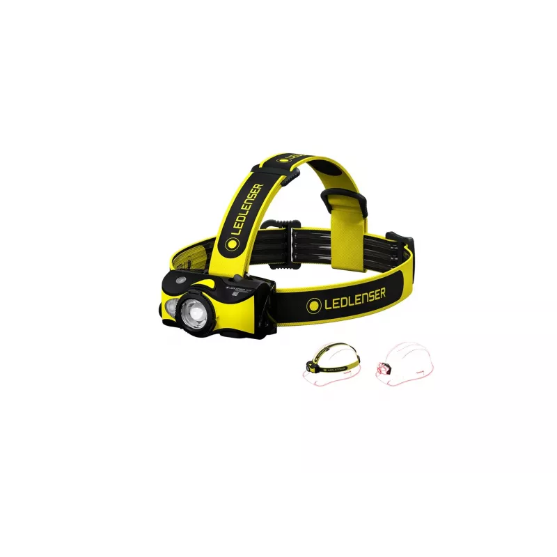 Ledlenser iH9R Rechargeable LED Headlamp, Black/Yellow, 600 lm, IP54