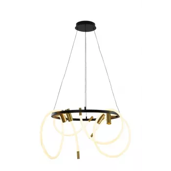 Tigris Coil Pendant LED Light, 4000K, Gold
