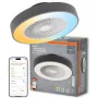 LEDVANCE SMART WIFI Ceiling Fan CYL REM 76W D550T - Smart Ceiling Fan with Integrated LED Light, Tunable White, Remote & App Control