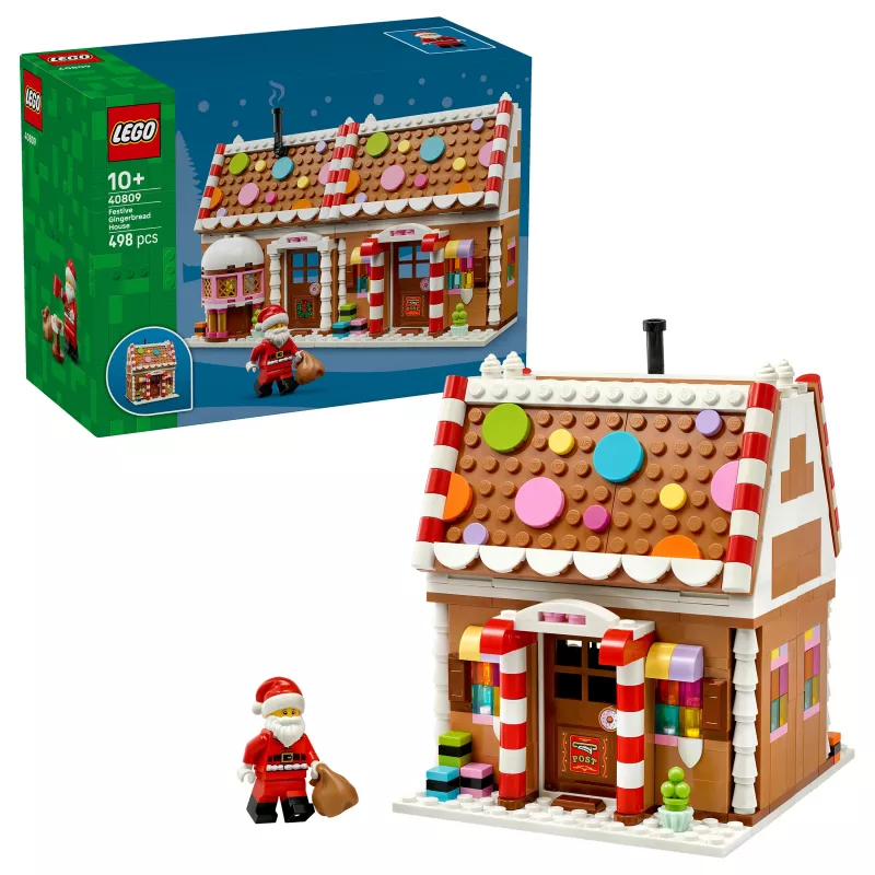 LEGO 40809 Seasonal Christmas Gingerbread House Building Set (136 Pieces, Ages 7+)
