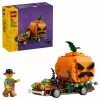 LEGO 40822 Jack-O'-Lantern Pickup Truck Building Set - 200 Pieces, Scarecrow Minifigure, Halloween Display Model