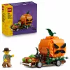 LEGO 40822 Jack-O'-Lantern Pickup Truck Building Set - 200 Pieces, Scarecrow Minifigure, Halloween Display Model