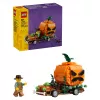 LEGO 40822 Jack-O'-Lantern Pickup Truck Building Set - 200 Pieces, Scarecrow Minifigure, Halloween Display Model